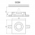 Гипсовый светильник SGS6 125х125х40 Гипсовый светильник SGS6 125х125х40