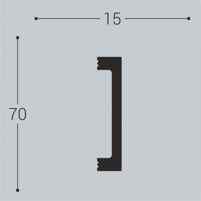 М17 Молдинг XPS BD (70*15)/25