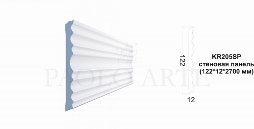 Kr205SP/2,7 Стеновая панель Konture (122*12*2700 мм)/19