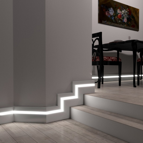 Напольный плинтус PN 101 LED (100х16х2000)
