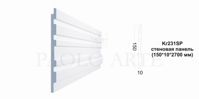 Kr231SP/2,7 Стеновая панель Konture (150*10*2700 мм)/17