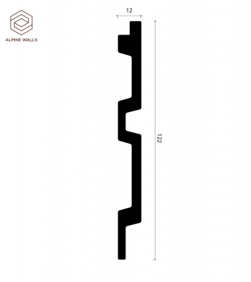 Декоративная панель ALPINE WALLS LA ECO269W 122*12*2900