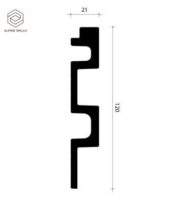 Декоративная панель ALPINE WALLS LA ECO7401W 120*21*2900