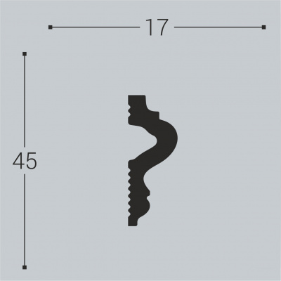 М10 Молдинг XPS BD (45*17)/40