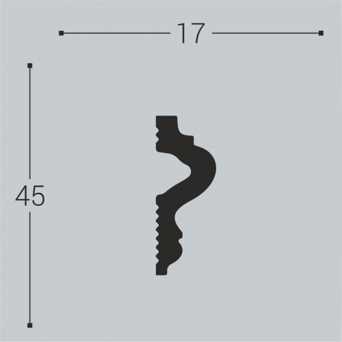 М10 Молдинг XPS BD (45*17)/40