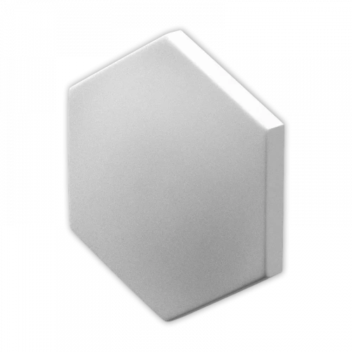 3D Дизайнерская панель из гипса HEKSA-alfa, в покрытии PLATINUM ГЛЯНЕЦ, 200x173x27 мм, 0,026м2, 38,5