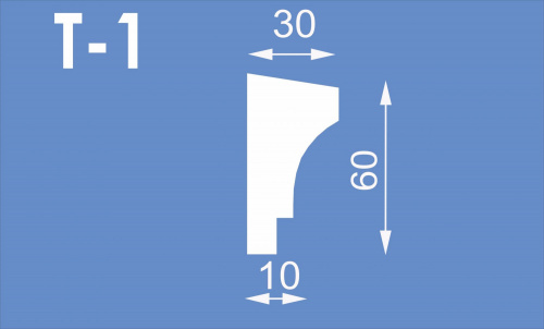 Пояс межэтажный Т-1 (60*30) 2м (СГП)