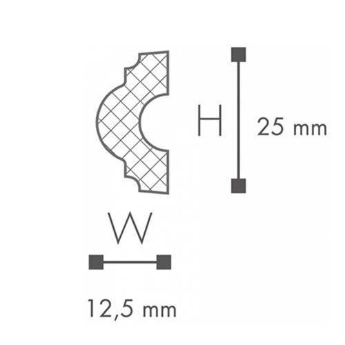 WL7 Молдинг (25*12.5) nmc (100) 2м (RU)