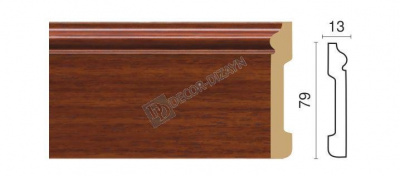 005-86 Плинтус напольный DecorDizayn (79*13*2400)/24