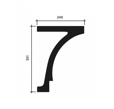 Карниз 4.91.002 (25*35) 2м