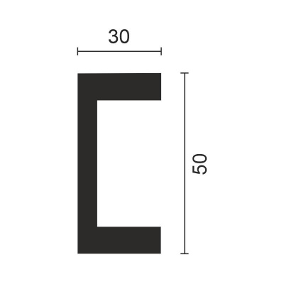 613-94SH Рейка DecorDizayn (50*30) 3м