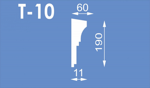 Пояс межэтажный Т-10 (190*60) 2м (СГП)