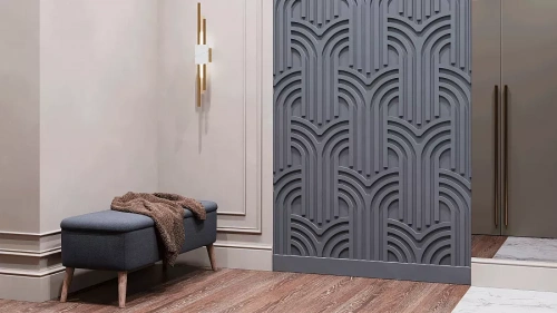 3D Дизайнерская панель из гипса ELIZIUM, 600x600 мм, 0,36 м2