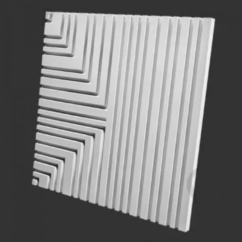3D Дизайнерская панель из гипса BARCODE 3, 600*600мм, 0,36м2