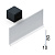 Плинтус NEEXY AKBD80-SBL 80мм*2,5м муар черный (алюминий) 