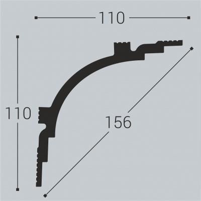 К14 Карниз XPS BD (110*110)/7