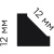 Молдинг HIWOOD D12V2 (12×12) 2,7м Молдинг HIWOOD D12V2 (12×12) 2,7м