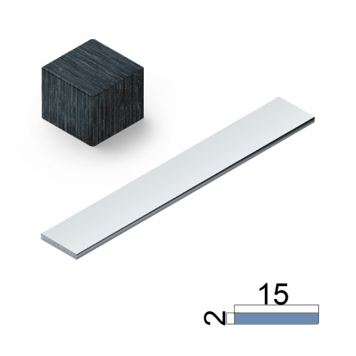 Полоса NEEXY pv88-46 (15мм) 2,7м черный блестящий браш (BBL-D)