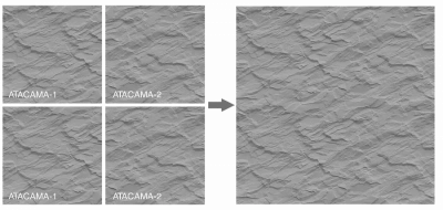 3D Дизайнерская панель из гипса ATACAMA 2  600*600мм, 0,36м2