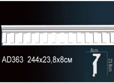 AD363 Молдинг (238х80х2440) гладкий