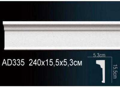 AD335 Молдинг (156х55х2400) гладкий