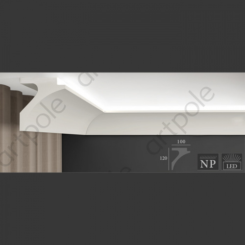 Карниз световой SKTL7 (угол) 120х100х1150