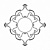 Розетка RODECOR Сад Шинуазри 87503CN 1000*1000 мм