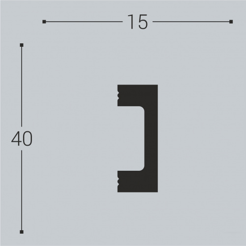М18 Молдинг XPS BD (40*15)/24