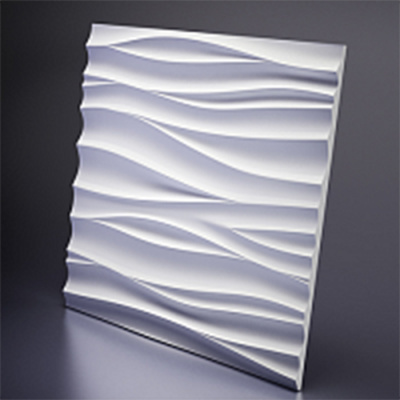 3D Дизайнерская панель из гипса SILK-1, 600x600 мм, 0,36 м2