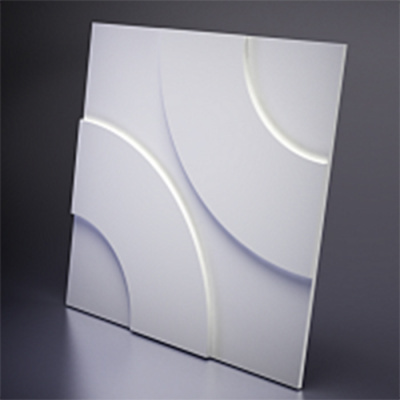 3D Дизайнерская панель из гипса HOOP, 600x600 мм, 0,36 м2