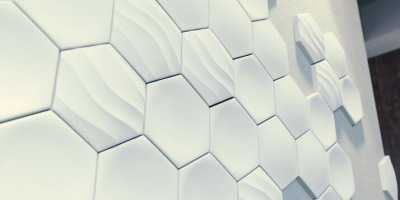 3D Дизайнерская панель из гипса HEKSA-button, 200x173x17 мм, 0,026м2, 38,5 шт. в 1 м2