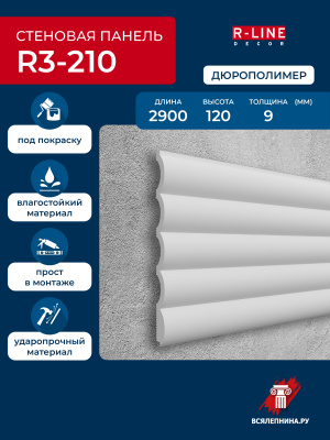 R3-210/Панель Ударопрочная RLine (120х8,8x2900мм)/24