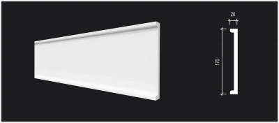 DD750/Плинтус DecorDizayn (170x20x2000мм)/8 Paduga