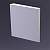 3D Дизайнерская панель из гипса KVADRO-gamma в покрытии PLATINUM ГЛЯНЕЦ, 200x200x30 мм
