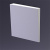 3D Дизайнерская панель из гипса KVADRO-gamma в покрытии PLATINUM МАТ, 200x200x30 мм
