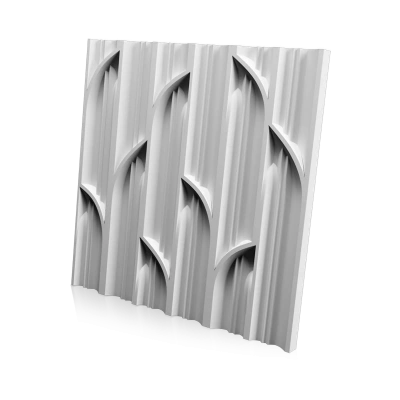 3D Дизайнерская панель из гипса PALMETTE-1, 600x600 мм, 0,36 м2