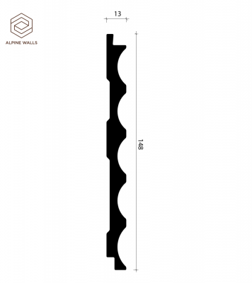 Декоративная панель ALPINE WALLS LA ECO7701W 148*13*2900