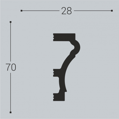 М7 Молдинг XPS BD (70*28)/16