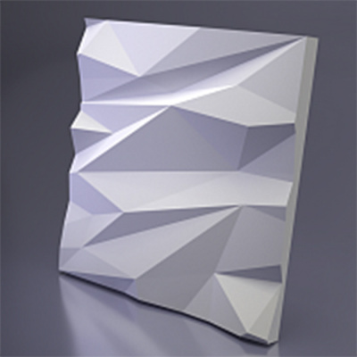 3D Дизайнерская панель из гипса STELLS -1  PLATINUM ПАТИНА, 600х600мм, 0,36м2
