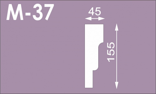 Молдинг М-37 (155*45), 2м (СГП)