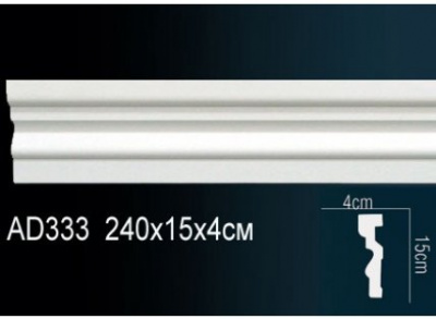 AD333 Молдинг (150х40х2400) гладкий
