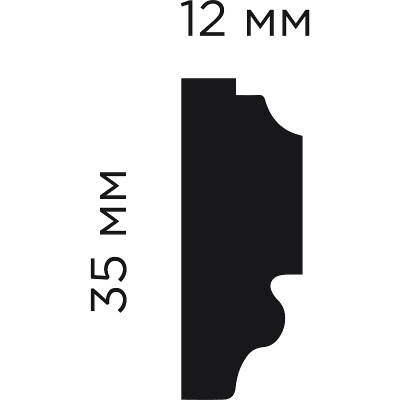 Молдинг HIWOOD D35V1 (35×12) 2м