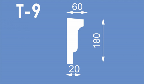 Пояс межэтажный Т-9 (180*60) 2м (СГП)