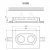 Гипсовый светильник SGS8 195х125х40