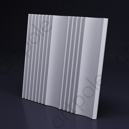 3D Дизайнерская панель из гипса FUSION, 600x600 мм, 0,36 м2