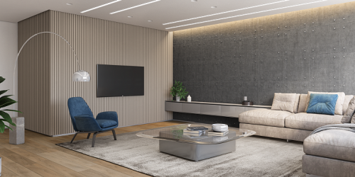 3D Дизайнерская панель из гипса LOFT-OPEN (крепления открытого типа)   , 600x600 мм, 0,36 м2