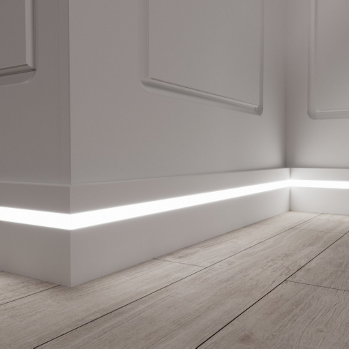 Напольный плинтус PN 101 LED (100х16х2000)