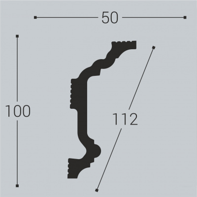 К4 Карниз XPS BD (100*50)/10