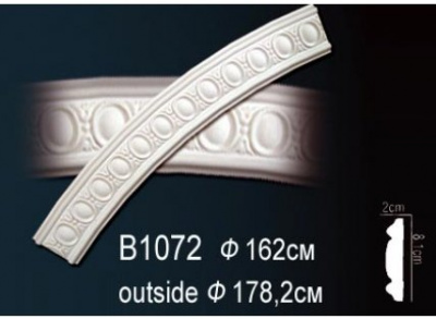 B1072 Круговой молдинг (81х20)