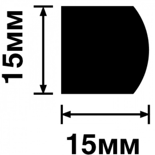 Молдинг HIWOOD D15V2 NP (15×15) 2,7м